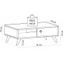 Table basse Athena 90 x 60 cm - Blanc