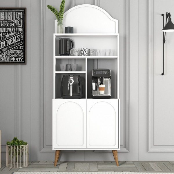 Lyon köksskåp 80 cm - Vit/valnöt Lyon köksskåp 80 cm - Vit/valnöt