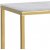 Table console Alisma 79,5 cm - Marbre blanc/or