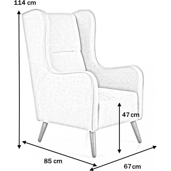 Fauteuil Linsey - Orange