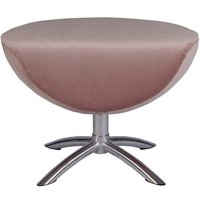 Baloo fotpall - Rosa/borstat stål Baloo fotpall - Rosa/borstat stål