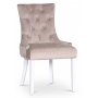 Tuva Decotique stol (Rygghandtag) - Beige sammet
