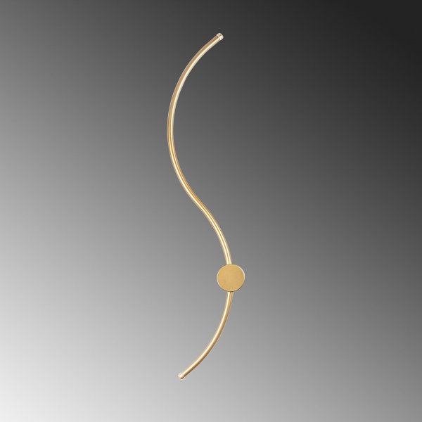 Wolf wandlamp 1 - Goud