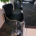 Kundbild Barstol i svart PU gaslift: Snygg,sk�n,prisv�rd.