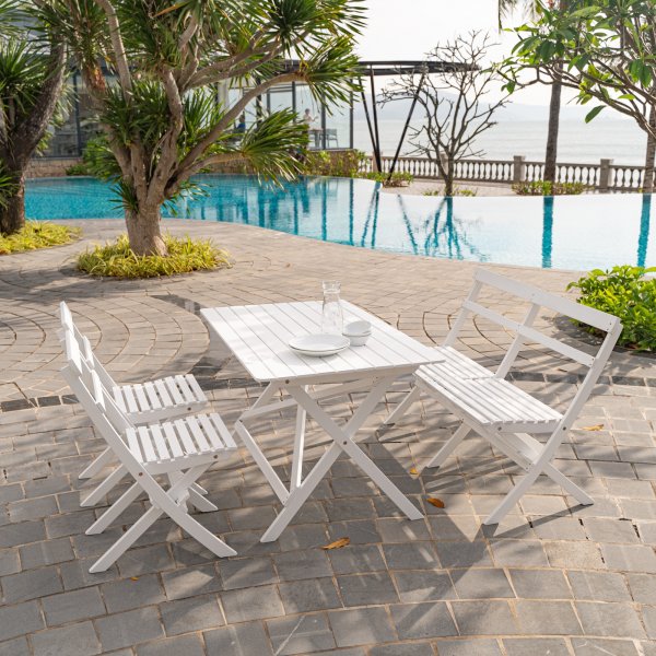 Björkö trädgårdssoffa - Vit Björkö trädgårdssoffa - Vit