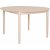 Table  manger Karmy 130-230 x 130 cm - Placage chne pigment blanc