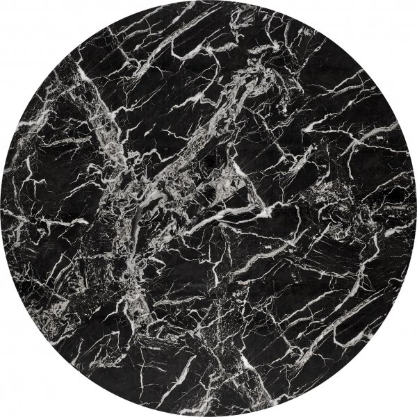 Raymond eettafel Ø100 cm - Zwart marmer/goud Raymond eettafel Ø100 cm - Zwart marmer/goud