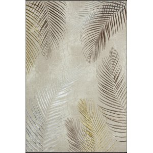 Creation Leaf maskinvävd matta Creme - 160 x 230 cm