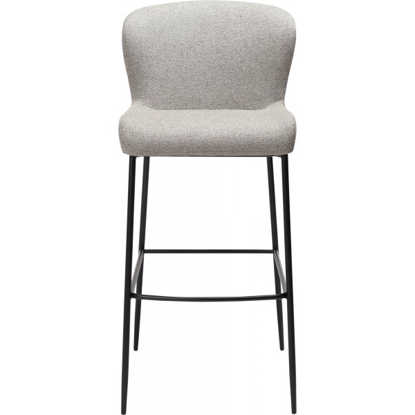 Tabouret de bar Glam - Boucle terre galet/noir Tabouret de bar Glam - Boucle terre galet/noir