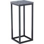 Accent piedestal 27 - Gr marmor / Svart underrede