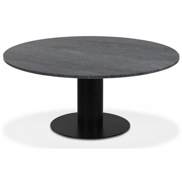 Next runt soffbord D105 cm - Svart / marmor (Gr)