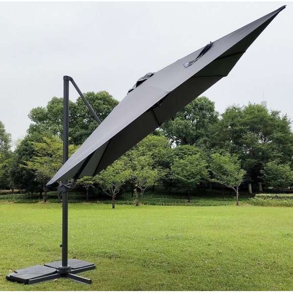 Malta Parasoll 3x3m - Antracit
