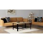 Gordana soffbord 100 x 60 cm - Safir ek/svart