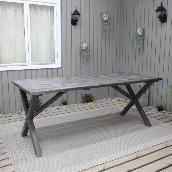Scottsdale matbord 190 cm - Shabby Chic Grå + Textilrengöring för möbler Scottsdale matbord 190 cm - Shabby Chic Grå + Textilrengöring för möbler