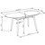 Preston matbord utdragbart 160-200 cm - Vit/Ek