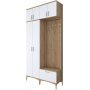Esa hallmbel 120 x 37,5 x 240 cm - Valnt/vit