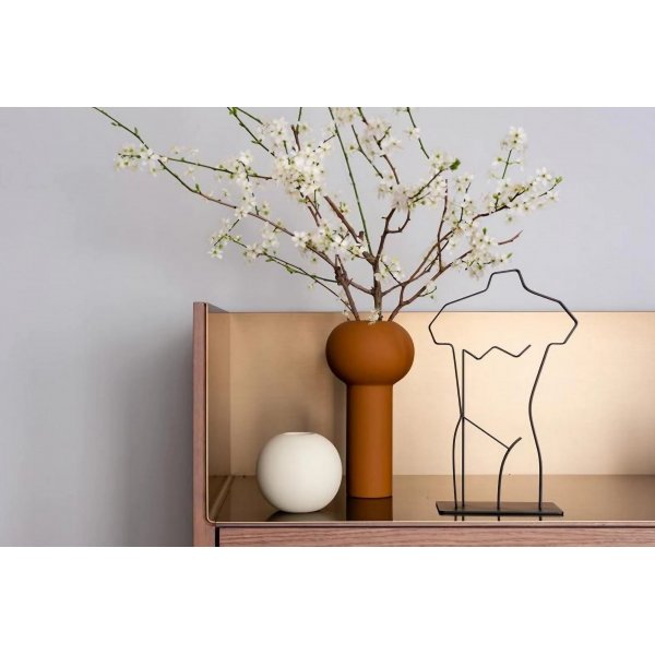 Vase en mica - Marron