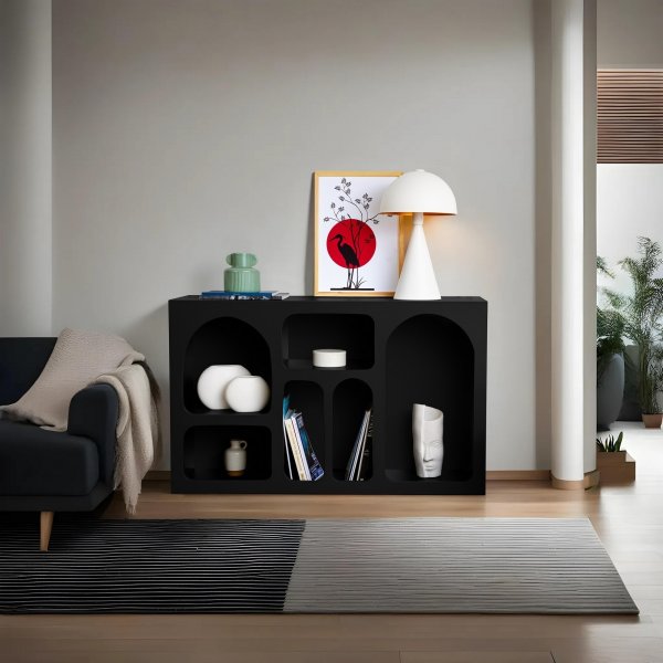 Etagère Liva L: 120 cm - Noir Etagère Liva L: 120 cm - Noir