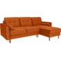 Noret slaapbank divan sofa - Oranje rood