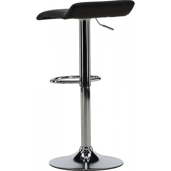 Tabouret de bar Jonna - Noir/argent Tabouret de bar Jonna - Noir/argent