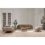Siesta Capitone 3-sits soffa - Brun