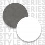 Style barbord 120 x 51,6 cm - Vit/gr