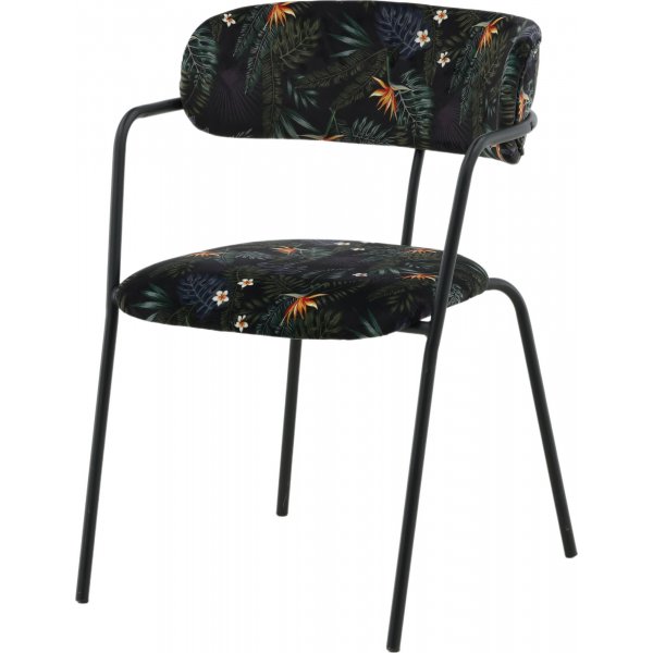 Chaise cadre Tell - Fleur noire