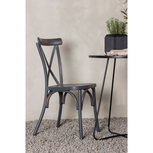 Bacong utematgrupp med 2 st Tablas stolar - Svart/Mörkgrå Bacong utematgrupp med 2 st Tablas stolar - Svart/Mörkgrå