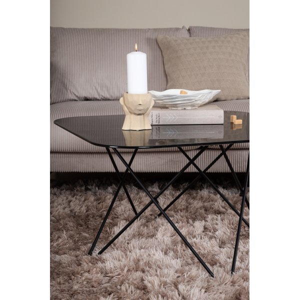 Michel soffbord 80 x 80 cm - Svart