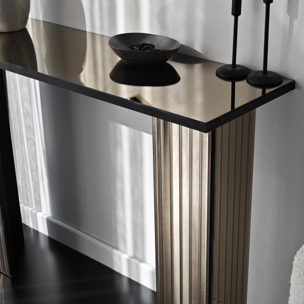 Tanso consoletafel 105 x 34 cm - Brons