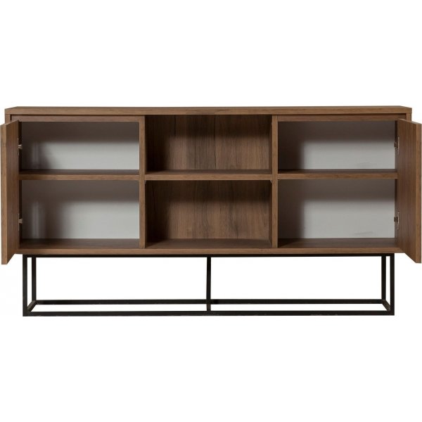 Zela skänk - Valnöt/svart Zela skänk - Valnöt/svart