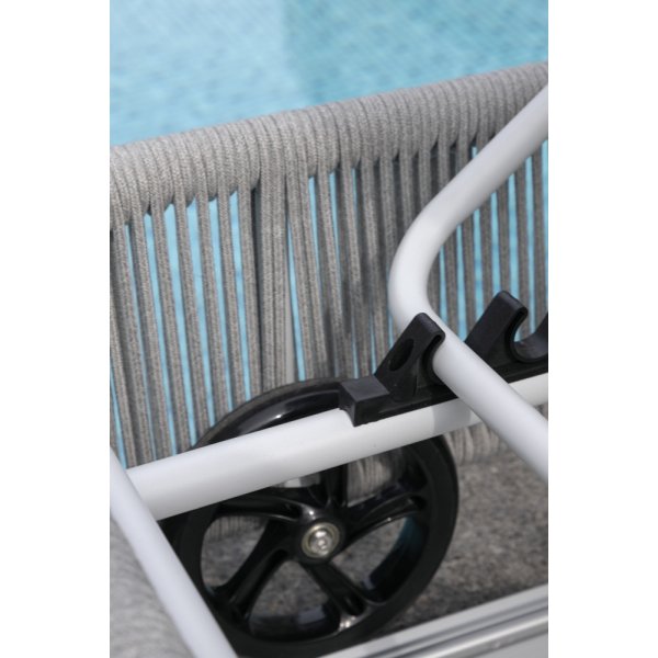 Virya solsäng - Grå/Vit Virya solsäng - Grå/Vit