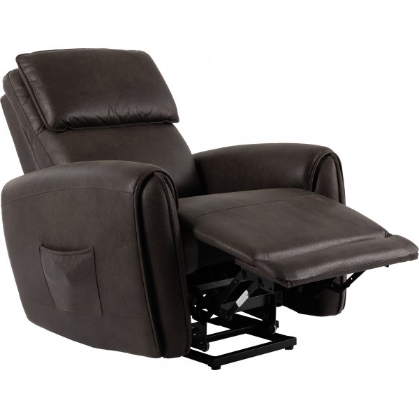 Fauteuil inclinable Babsan avec aide au levage - Marron