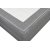 Lit continental complet Dream avec tte de lit et suspension  poches - 120 x 200 cm - Gris clair