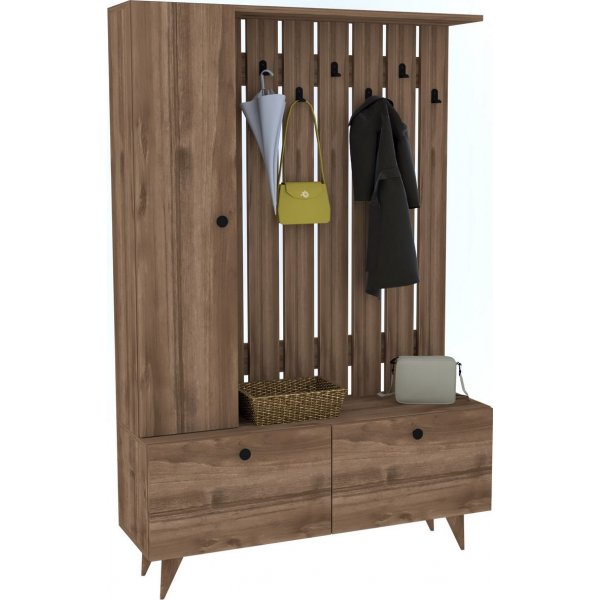 Meuble d\\\'entrée Laila - Noyer Meuble d\\\'entrée Laila - Noyer