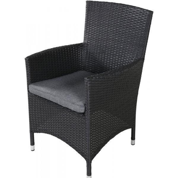 Malin matstol - Svart/Gr