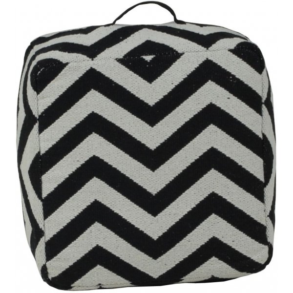 Charis puff - Svart/vit Charis puff - Svart/vit