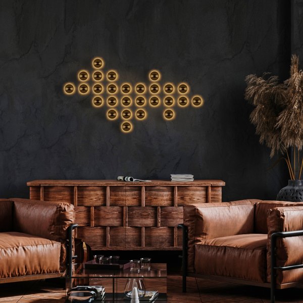 Schimmel wandlamp 13361 - Goud