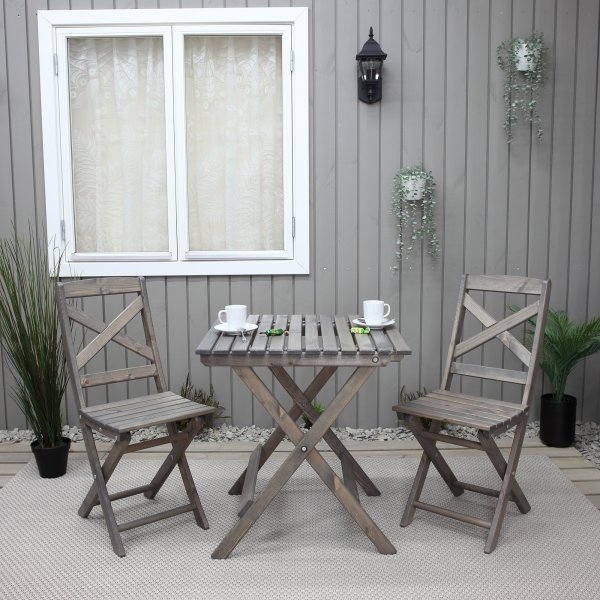 Table à manger Wilma 65 x 65 cm - Gris Table à manger Wilma 65 x 65 cm - Gris