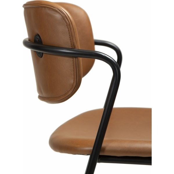 Tabouret de bar Zed - PU marron Tabouret de bar Zed - PU marron