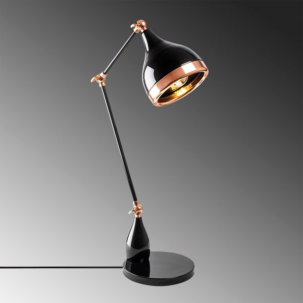 Yildo bordslampa 2 - Svart/koppar Yildo bordslampa 2 - Svart/koppar