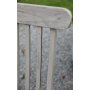 Salt dckstol med inbyggt fotstd - Gr teak + Textilskydd fr mbler