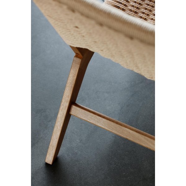 Fauteuil Carson - Blanc/chêne Fauteuil Carson - Blanc/chêne