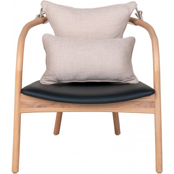 Fauteuil Alberca - Naturel/Noir Fauteuil Alberca - Naturel/Noir