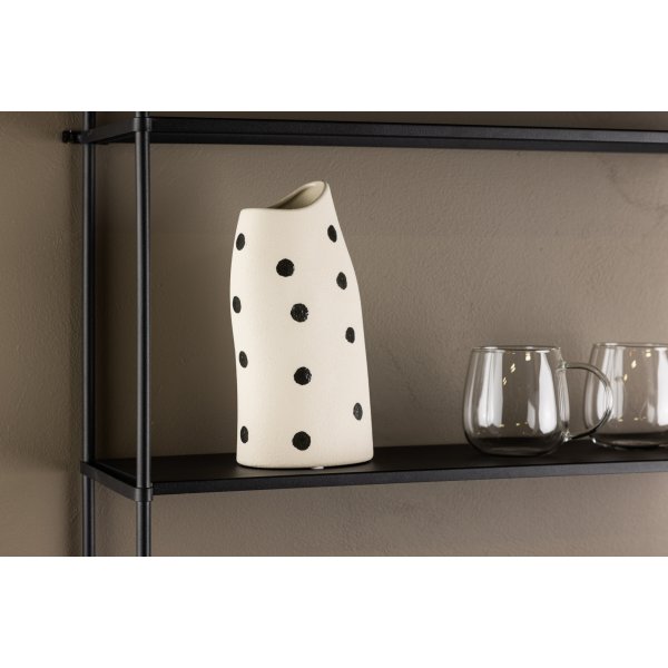 Ernst vas - Svart/Vit Ernst vas - Svart/Vit