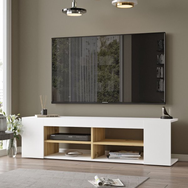 Luvio TV-bnk 13 - Ek/vit