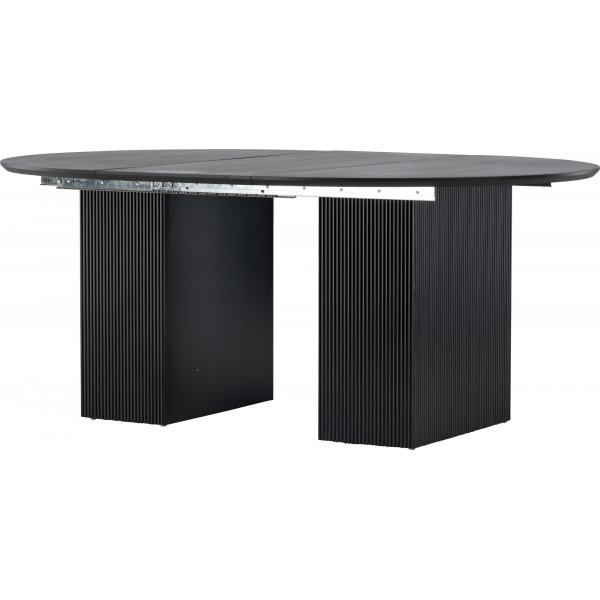 Table à manger Matilda 130-180 x 130 cm - Noir Table à manger Matilda 130-180 x 130 cm - Noir