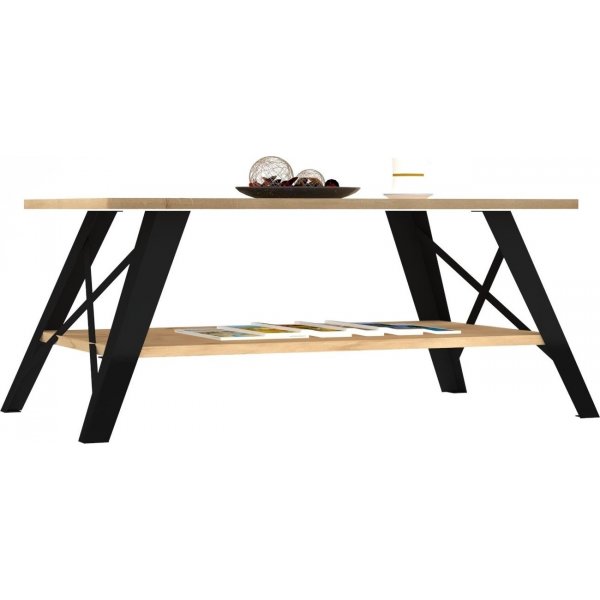 Table basse Kuba 98 x 50 cm - Saphir/ chêne noir Table basse Kuba 98 x 50 cm - Saphir/ chêne noir