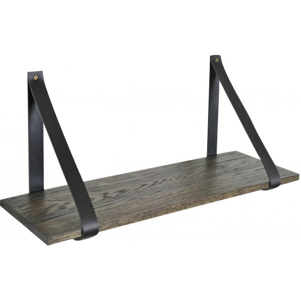 Frikk wandplank 60 cm - Bruin gelakt eikenhout Frikk wandplank 60 cm - Bruin gelakt eikenhout