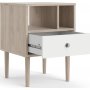 Rome sngbord - Hickory/vit